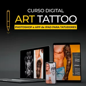 Imagem de capa para o Curso online Digital Art Tattoo