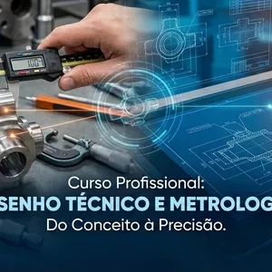 Imagem do curso Formação em Desenho Técnico e Metrologia