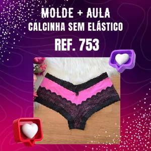 Imagem de capa para o Curso online Molde Calcinha Ref. 753 + Aula (Grade 46 ao 54)