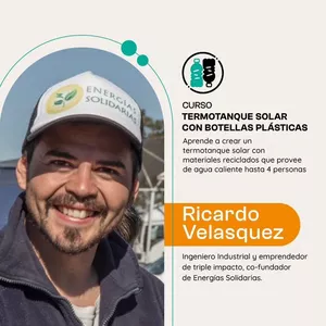 Imagen de portada para Curso online TERMOTANQUE SOLAR CON BOTELLAS RECICLADAS