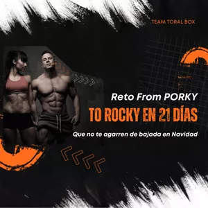 Imagen de portada para Curso online Reto from PORKY to ROCKY en 21 días