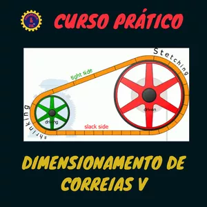 Imagem de capa para o Curso online CURSO PRÁTICO DIMENSIONAMENTO DE CORREIA EM V 