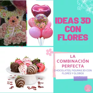 Imagen de portada para Curso online IDEAS 3D CON FLORES