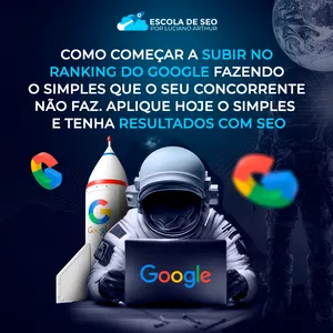 Imagem de capa para o Curso online Como Começar a Subir no Ranking do Google com o seu Site