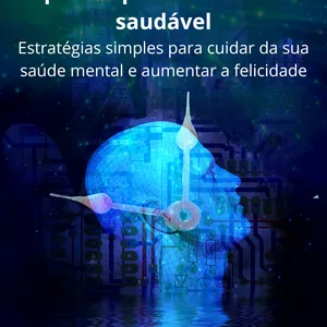 Imagem de capa para o Ebook 5 passos para uma mente saudável: Estratégias simples para cuidar da sua saúde mental e aumentar a felicidade