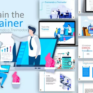Imagem de capa para o Curso online Train the Trainer - Template de PowerPoint