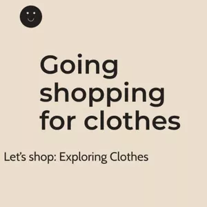 Cover image for Online course Lesson: Going shopping for clothes