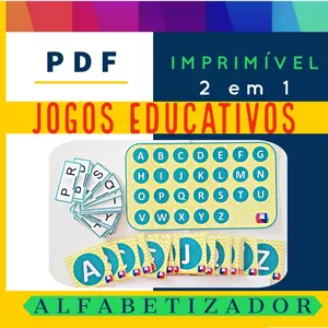 Imagem de capa para o Ebook JOGOS EDUCATIVOS ALFABETIZADORES - PDF