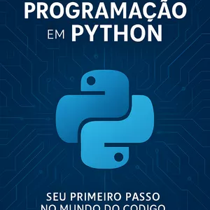 Imagem de capa para o Ebook Fundamentos de Programação em Python: Seu primeiro passo no mundo do código.