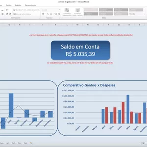 Imagem de capa para o Ebook Planilha de controle financeiro
