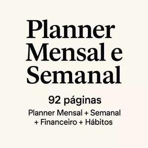 Imagem de capa para o Ebook Planner Digital Completo: Organize sua Vida com Simplicidade e Eficiência