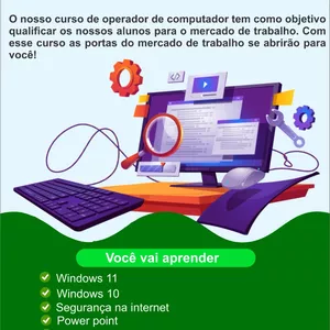 Imagem de capa para o Curso online Operador de Computador