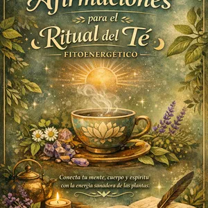 Imagen de portada para Ebook Libro de 100 Afirmaciones para el Ritual del Té Fitoenergético