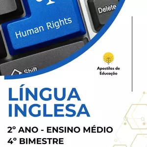 Imagem de capa para o Ebook Língua Inglesa 2º Ano 4º Bimestre (Ensino Médio) - Apostila com Planos de Aula