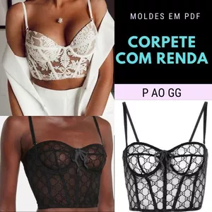 Imagem de capa para o Ebook Molde Corpete de renda