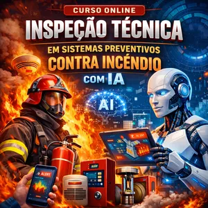 Imagem do curso Curso de Inspeção Técnica em Sistemas Preventivos Contra Incêndio com IA