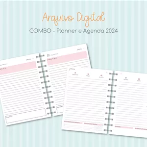 Imagem de capa para o Ebook Planner e Agenda 2024 - Arquivo Digital