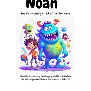 Cover image for Ebook Noah and the surprising attack of the blue aliens