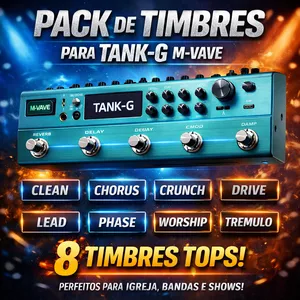 Imagem de capa para o Curso online Pack de Timbres Premium para Pedaleira M-Vave TANK-G