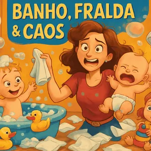 Imagem de capa para o Ebook Banho, Fralda &amp; Caos