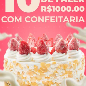 Imagem de capa para o Ebook 10 maneiras de fazer R$1.000 com confeitaria