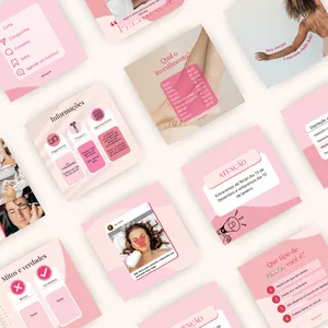 Imagem de capa para o Curso online Kit de Templates de Estética 