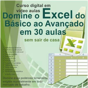 Imagem do curso Domine o excel do básico ao avançado em 30 aulas sem sair de casa