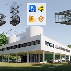 Imagen de portada para Curso online Curso de Revit Arquitectura de cero a experto + Enscape + PyRevit