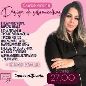 Imagem de capa para o Curso online Curso Completo de Designer de Sobrancelhas