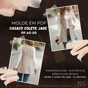 Imagem de capa para o Curso online ✨[Molde em PDF] - Casaco Colete Jade ID 4066952 [PP ao G5]✨