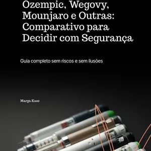 Imagem de capa para o Ebook Ozempic, Wegovy, Mounjaro e Outras: Comparativo para Decidir com Segurança - Guia completo sem riscos e sem ilusões
