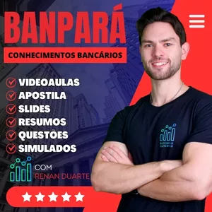 Imagem de capa para o Curso online Curso Banpará - Conhecimentos Bancários (com Renan Duarte)