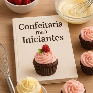 Imagem de capa para o Ebook Confeitaria para Iniciantes