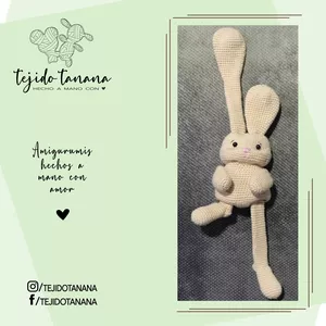 Imagen de portada para Ebook Rabbit ears and adjustable legs Crochet Pattern | amigurumi | Rabbit | Rabbit doll | Conejo brazos y piernas ajustables | SP/EN