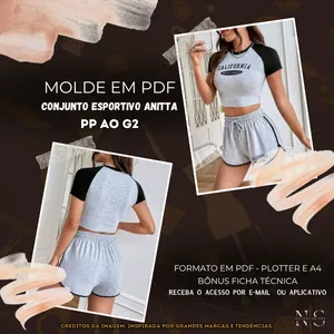Imagem de capa para o Curso online ✨NS Molde em PDF - Conjunto Esportivo Anitta ID 5131761 [PP ao G2]