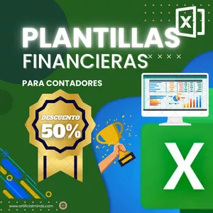 Imagen de portada para Curso online PLANTILLAS FINANCIERAS EXCEL para contadores + BONO DE REGALO
