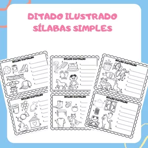 Imagem de capa para o Ebook Ditado ilustrado sílaba simples