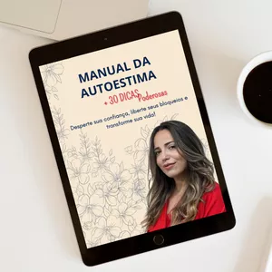 Imagem de capa para o Ebook MANUAL DA AUTOESTIMA COM 30 DICAS PODEROSAS