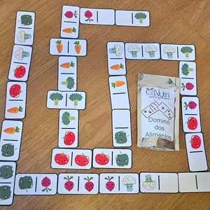 Imagem de capa para o Ebook Dominó Adaptado dos Alimentos: Frutas e Vegetais