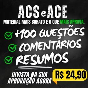 SIMULADO e RESUMO P/ CONCURSO DE AGENTE COMUNITÁRIO DE SAÚDE ACS e AGENTE DE ENDEMIAS ACE