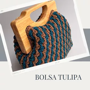Bolsa Tulipa - Curso de Crochê
