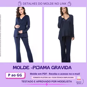 Imagem de capa para o Curso online Molde Pijama Gravida