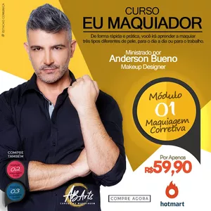 Imagem do curso EU MAQUIADOR - Módulo 01 - MAQUIAGEM CORRETIVA