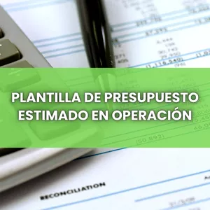 Imagen de portada para Curso online Plantilla de Presupuesto Estimado en Operación