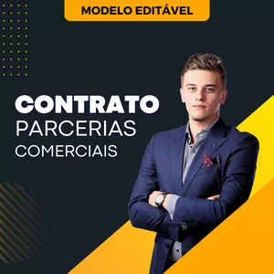 Imagem de capa para o Ebook CONTRATO DE PARCERIA COMERCIAL: Modelo Editável! 