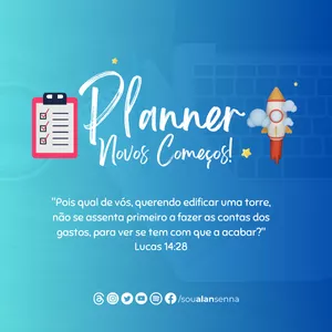 Imagem de capa para o Ebook E-book: Planner Novos Começos