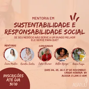 Imagem de capa para o Curso online MENTORIA EM "SUSTENTABILIDADE E RESPONSABILIDADE SOCIAL"