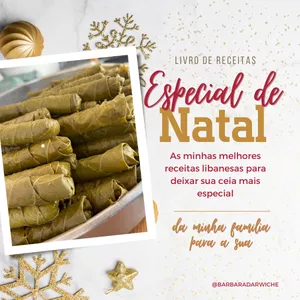 Imagem de capa para o Ebook Especial de Natal - Receitas Libanesas