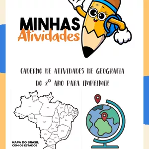 Imagem de capa para o Ebook Caderno de Atividades de Geografia do 2º Ano para Imprimir