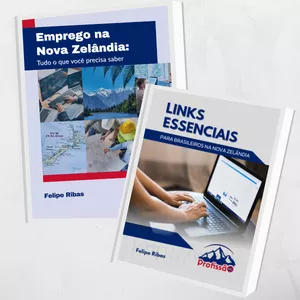 Imagem de capa para o Ebook COMBO: Emprego na Nova Zelândia + Links Essenciais para Brasileiros na Nova Zelândia